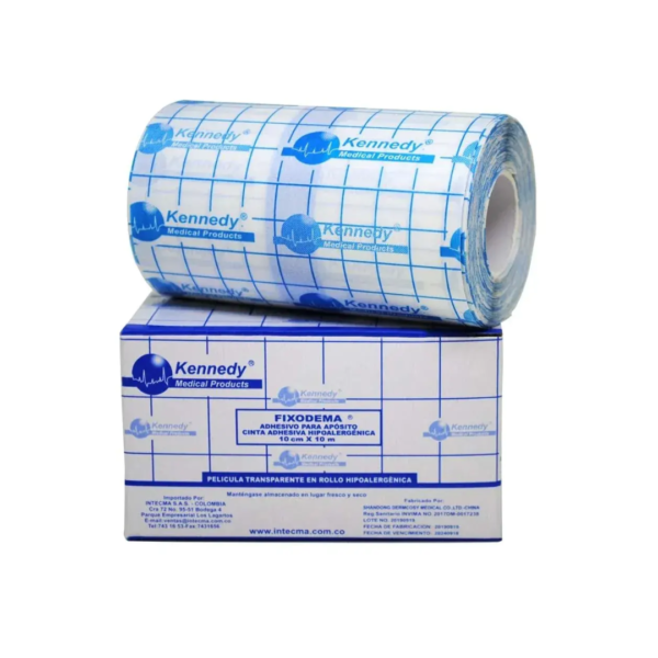 Adhesivo para apósito fixodema 10 cm x 10 mt marca kennedy